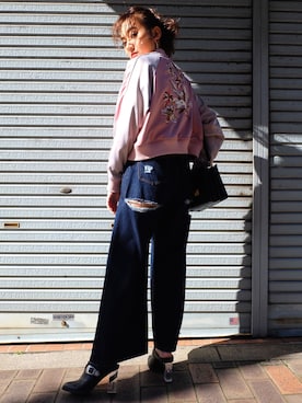 佐々木彩乃さん（レディース・161cm）の冬コーディネート