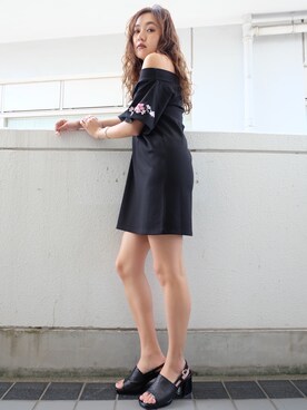 佐々木彩乃さん（レディース・161cm）の春コーディネート
