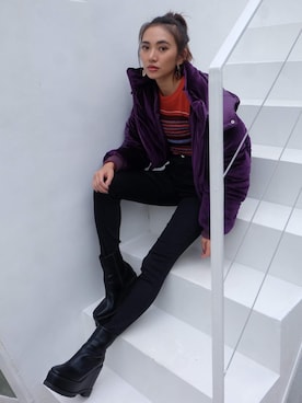 佐々木彩乃さん（レディース・161cm）の秋コーディネート