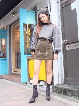 佐々木彩乃さん(レディース・161cm)の秋コーディネート