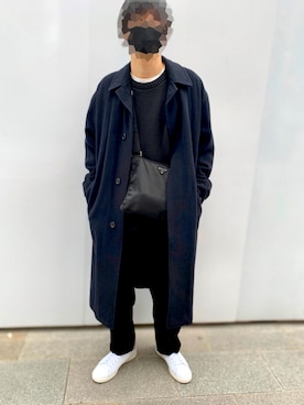 BARNEYS NEW YORK ダブルブレスト チェスターコート BARNEYS NEWYORK