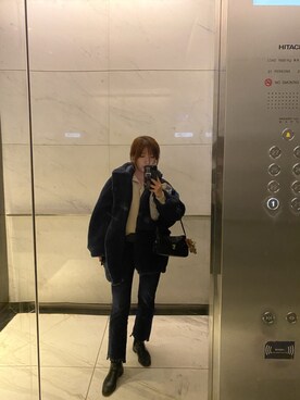 「LAP（ラップ）のアイテム」を使った、littlemiyaさん（レディース・160cm）の冬コーディネート