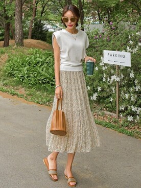 「韓国好きな人と繋がりたい」｜EVERY NANAさん（レディース・164cm）の春コーディネート