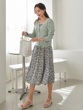 「韓国コーデ」｜「アイテム（ジャンパースカート）」を使った、EVERY NANAさん（レディース・164cm）の夏コーディネート