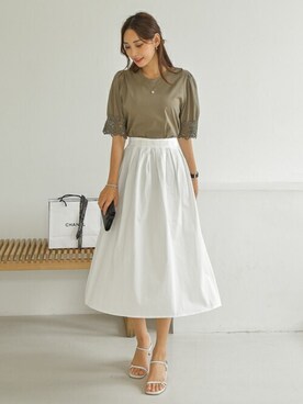 「韓国スタイル」｜EVERY NANAさん（レディース・164cm）の夏コーディネート