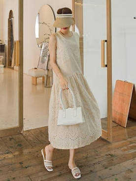 「EVERY NANA（エブリナナ）のアイテム」を使った、EVERY NANAさん（レディース・164cm）の夏コーディネート