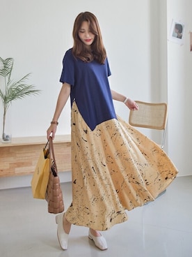 「韓国好きな人と繋がりたい」｜EVERY NANAさん（レディース・164cm）の夏コーディネート