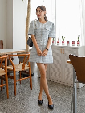 「韓国好きな人と繋がりたい」｜EVERY NANAさん（レディース・164cm）の夏コーディネート