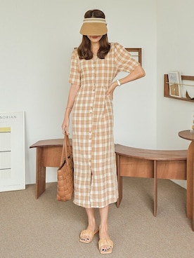 「韓国ファッション」｜EVERY NANAさん（レディース・164cm）の夏コーディネート