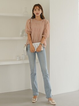 「ブラウスコーデ」｜EVERY NANAさん（レディース・164cm）の夏コーディネート