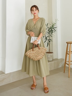 「韓国好きな人と繋がりたい」｜EVERY NANAさん（レディース・164cm）の夏コーディネート