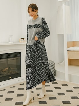 「韓国好きな人と繋がりたい」｜EVERY NANAさん（レディース・164cm）の秋コーディネート