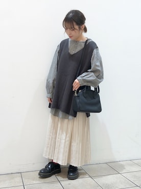 イ シ カ ワ ☁️さん（レディース・145cm）の春コーディネート