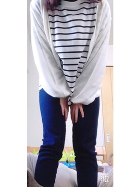 「one after another NICE CLAUP（ワンアフターアナザーナイスクラップ）のアイテム（タンクトップ）」を使った、yukinoさん（レディース・150cm）の冬コーディネート