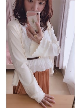 「one after another NICE CLAUP（ワンアフターアナザーナイスクラップ）のアイテム（アンサンブル）」を使った、yukinoさん（レディース・150cm）の夏コーディネート