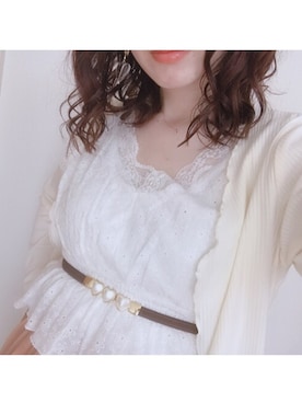 「one after another NICE CLAUP（ワンアフターアナザーナイスクラップ）のアイテム（アンサンブル）」を使った、yukinoさん（レディース・150cm）の夏コーディネート