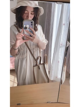 「one after another NICE CLAUP（ワンアフターアナザーナイスクラップ）のアイテム（帽子）」を使った、yukinoさん（レディース・150cm）の秋コーディネート