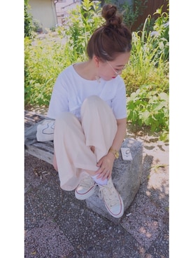 「merry jenny（メリージェニー）のアイテム（ジャージ）」を使った、kumiosadaさん（レディース・155cm）の夏コーディネート