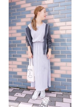 「Factor=（ファクターイコール）のアイテム（ワンピース/ドレス）」を使った、kumiosadaさん（レディース・155cm）の夏コーディネート