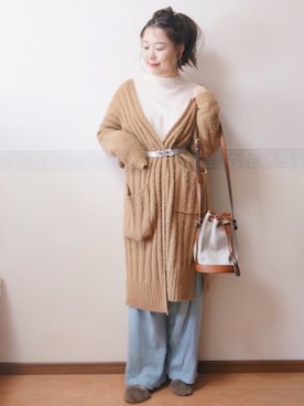 「Factor=（ファクターイコール）のアイテム（バッグ）」を使った、kumiosadaさん（レディース・155cm）の秋コーディネート
