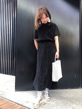 「Factor=（ファクターイコール）のアイテム（ワンピース/ドレス）」を使った、kumiosadaさん（レディース・156cm）の夏コーディネート