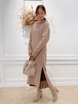 「JILL STUART（ジルスチュアート）のアイテム（トップス）」を使った、asahiさん（レディース・165cm）の秋コーディネート