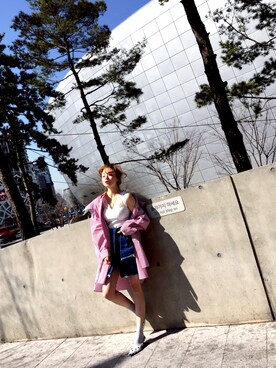 「I（アイ）のアイテム」を使った、momoさん（レディース・166cm）の春コーディネート