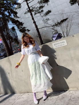 「I（アイ）のアイテム」を使った、momoさん（レディース・166cm）の春コーディネート