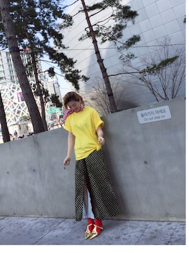 「I（アイ）のアイテム」を使った、momoさん（レディース・166cm）の春コーディネート