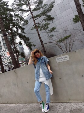 「I（アイ）のアイテム」を使った、momoさん（レディース・166cm）の春コーディネート