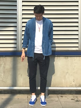 「STYLE」｜「アイテム（その他アウター）」を使った、Goofyさん（メンズ・183cm）の春コーディネート