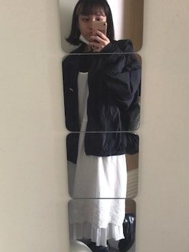 「Dr. Martens（ドクターマーチン）のDr.ﾏｰﾁﾝ　1460　8ホール（ブーツ）」を使った、シンさん（レディース・160cm）の冬コーディネート