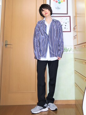 黒スラックス のメンズ人気ファッションコーディネート Wear