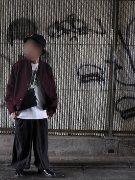 「LONELY/論理（ロンリー）のアイテム（帽子）」を使った、KKさん（メンズ・160cm）の秋コーディネート