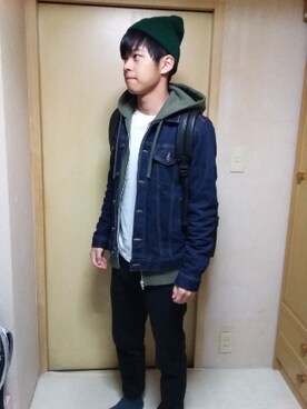 「かまくら」｜yukito saitoさん（メンズ・165cm）の冬コーディネート