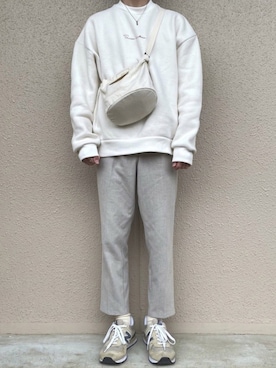「SENSE OF PLACE by URBAN RESEAR」｜「アイテム（スウェット）」を使った、oryuryusanさん（メンズ・170cm）の冬コーディネート