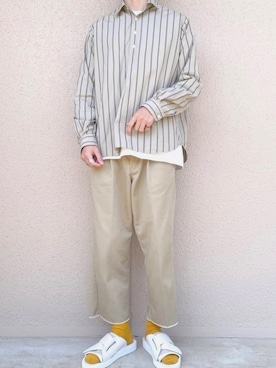 「Steven Alan（スティーブンアラン）のアイテム（サンダル）」を使った、oryuryusanさん（メンズ・170cm）の春コーディネート