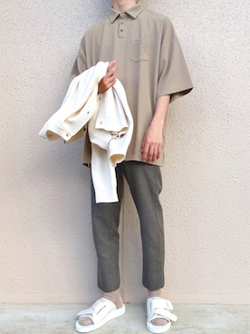 「Steven Alan（スティーブンアラン）のアイテム（サンダル）」を使った、oryuryusanさん（メンズ・170cm）の春コーディネート