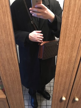 「LouisVuitton」｜「アイテム（チェスターコート）」を使った、noriさん（メンズ・180cm）の冬コーディネート