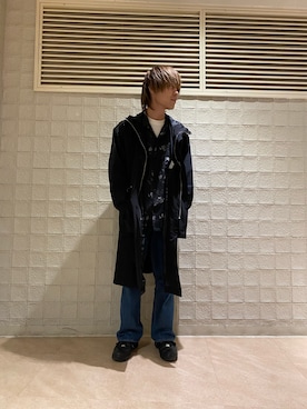 「JUNRED（ジュンレッド）のアイテム（マウンテンパーカー）」を使った、ササキさん（メンズ・171cm）の冬コーディネート