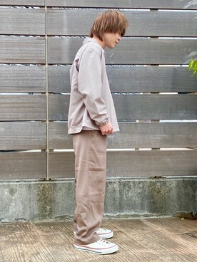 「JUNRED（ジュンレッド）のアイテム（その他アウター）」を使った、ササキさん（メンズ・171cm）の春コーディネート