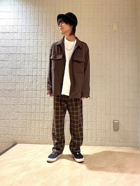 「グラミチ別注」｜「アイテム（ジャケット/アウター）」を使った、ササキさん（メンズ・171cm）の冬コーディネート