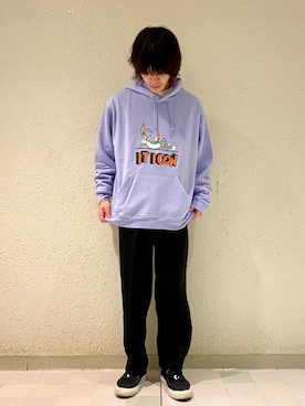 「JUNRED（ジュンレッド）のアイテム（パーカー）」を使った、ササキさん（メンズ・171cm）の冬コーディネート