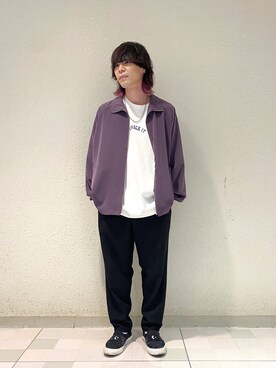 「ドルマン」｜「アイテム（ブルゾン）」を使った、ササキさん（メンズ・171cm）の春コーディネート