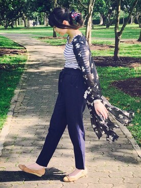 「cotton on」｜「アイテム（パンツ）」を使った、アンドリーナ🇸🇬さん（レディース・160cm）の夏コーディネート