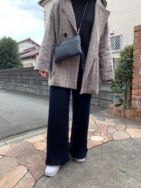 「haco!（ハコ）のアイテム」を使った、🍑さん（レディース・153cm）の冬コーディネート