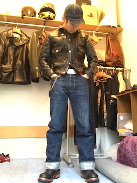 「鬼デニム（オニデニム）のアイテム」を使った、ーＡーさん（メンズ・164cm）の夏コーディネート