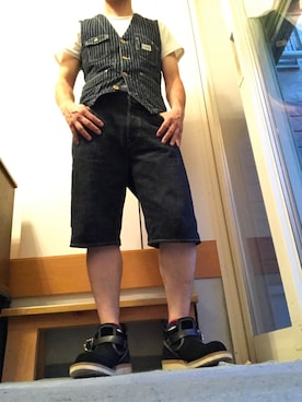 「鬼デニム（オニデニム）のアイテム」を使った、ーＡーさん（メンズ・164cm）の夏コーディネート