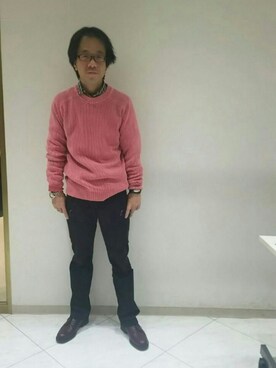 「ADAM ET ROPE'（アダムエロペ）のアイテム（アクセサリー）」を使った、じゅんさん（メンズ・167cm）の冬コーディネート