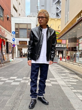 「FULLCOUNT（フルカウント）のアイテム」を使った、ikumi901さん（メンズ・169cm）の夏コーディネート